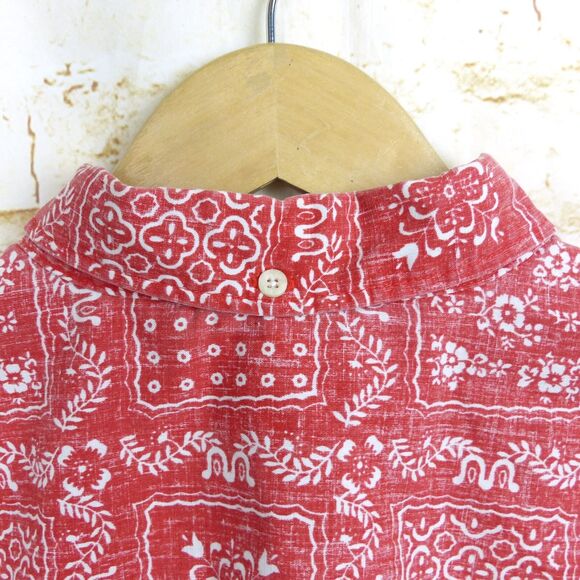 Reyn Spooner Original Lahaina Sailor Shirt Men XL Tailored Fit Red Bandana Aloha - Picture 9 of 12